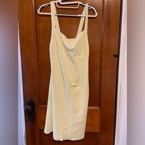 Zara pale yellow dress